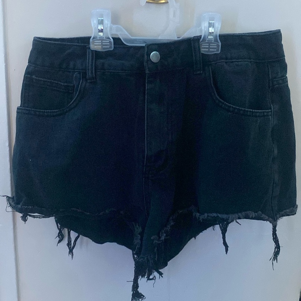 Shein Black Jean Shorts Size 0XL